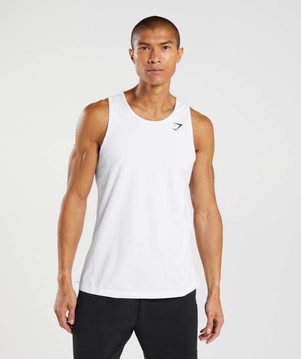 Panske Tielko Gymshark Critical Biele | MU7241530